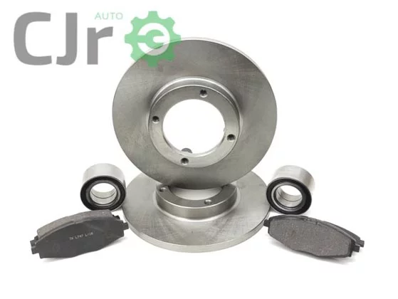 Par de discos com pastilhas e rolamentos CHERY QQ até 2013
