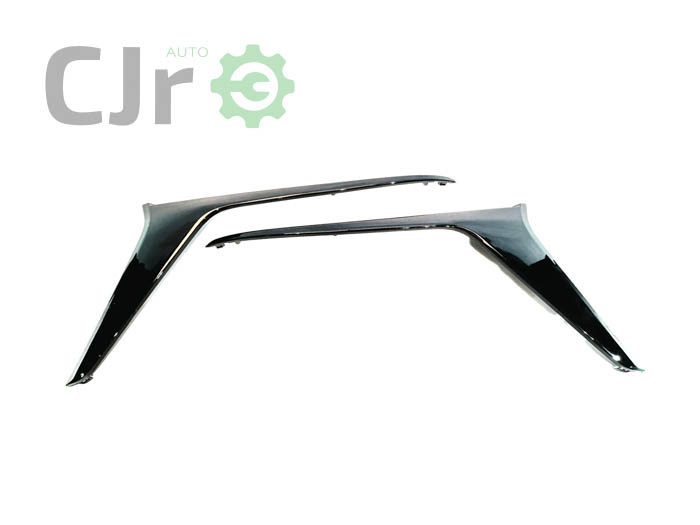 CJRKT746-B Par Friso Preto Para-Choque Dianteiro CHERY TIGGO 7